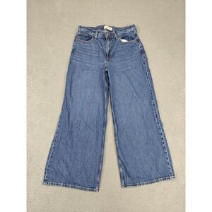 Abercrombie & Fitch Jeans Womens 29 8S Blue High Rise Wide Leg Denim Relaxed